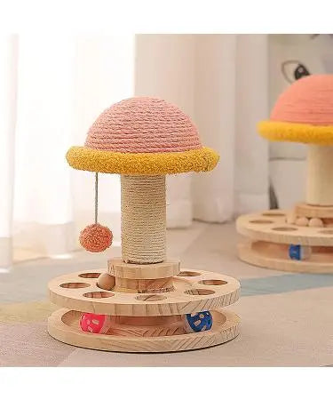 MUSHROOM CAT SCRATCHING POST