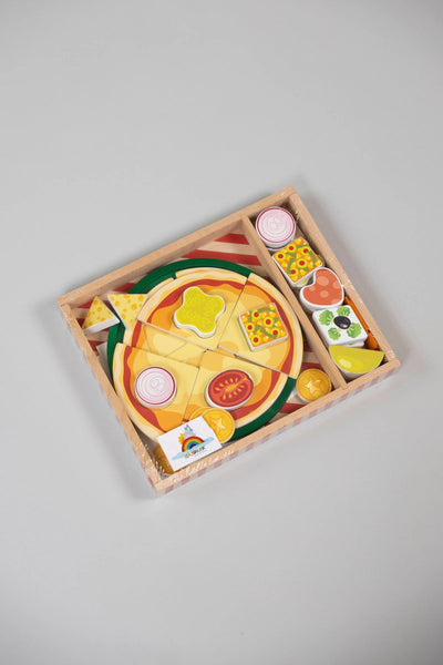 Wooden Pizza Cutting Set for Age Above 3years