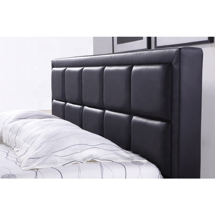 Luxury Genuine Leather Bed with TV lift