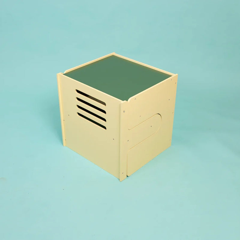 Foldable Wooden Study Table & Chair Set for Kids | Compact Montessori Desk