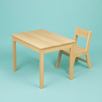 Wooden Table & Chair Set for Kids – Durable Learning Furniture for Home, School & Play Areas