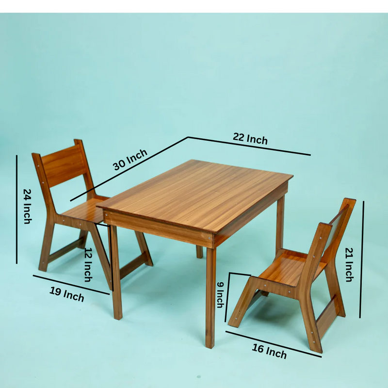 Wooden Table & Chair Set for Kids – Durable Learning Furniture for Home, School & Play Areas
