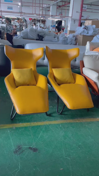 Casa Moderna Lazy Lounge Chair Orange Color