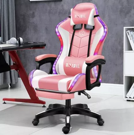 Gaming Office Chair with Rgb lights massager and Bluetooth