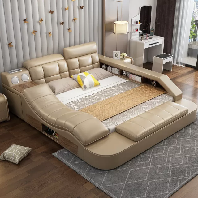 Smart Bed with Massager King Size
