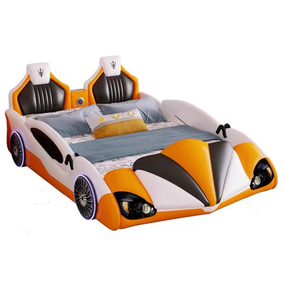 Super Car Childrens Bed Orange