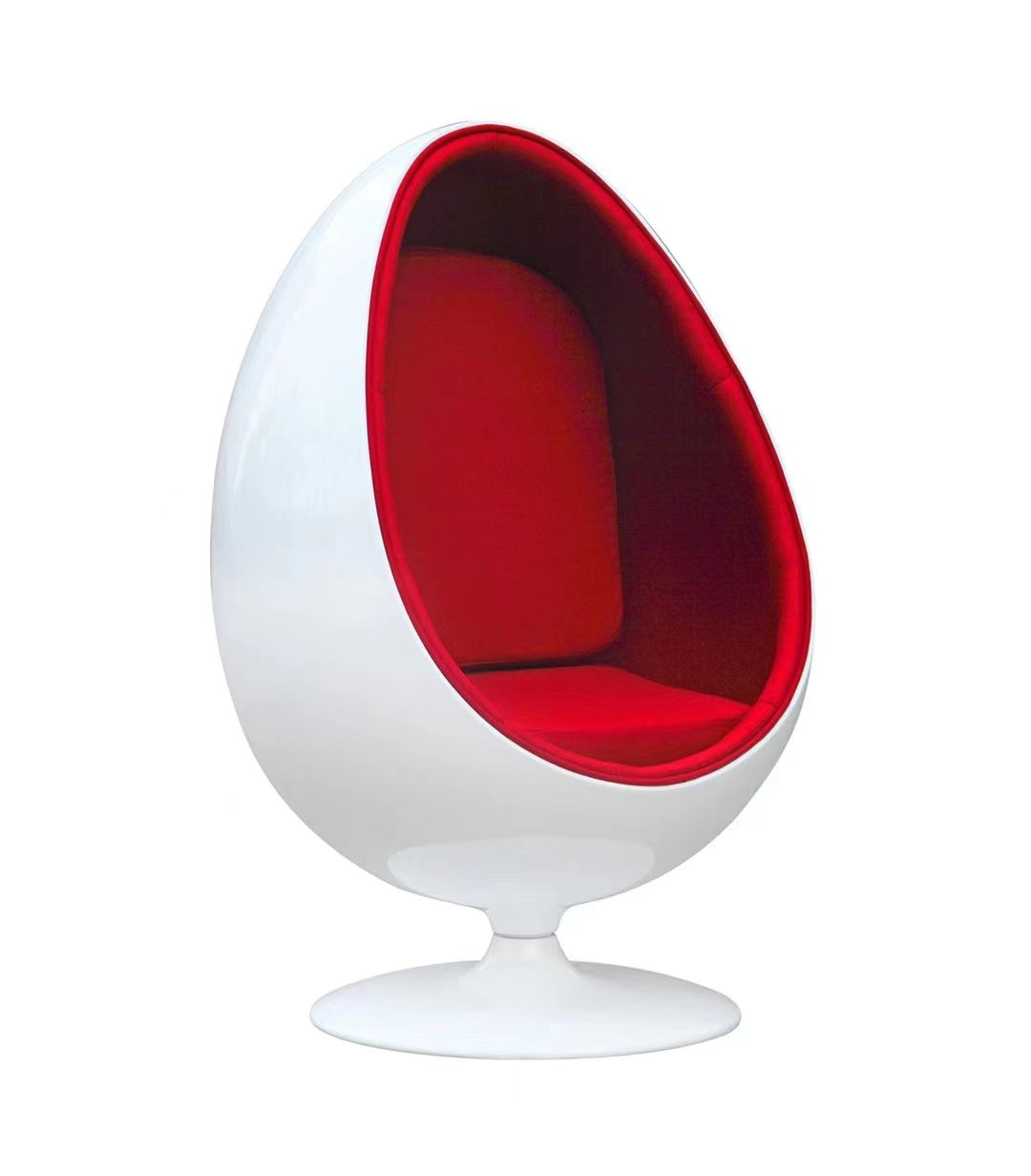 Fibreglass Egg Swivel Chair With Cushion Casamodernain